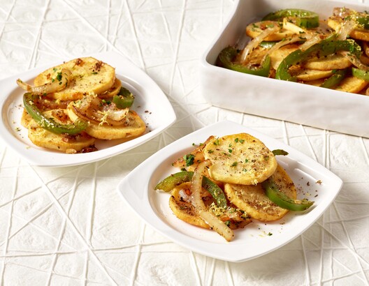 Country Fried Potatoes with Onions and Green Peppers