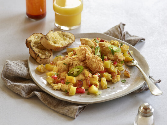 Fried Oyster Scramble with Potato