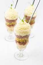 BBQ Pork Parfait with Idaho® Potato and Litehouse® Ranch