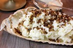 Truffled Mashed Potatoes with Crispy Mushroom Bits