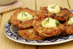 Curried Idaho® Potato Latkes