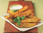 Curry Roasted Idaho® Potato Wedges with Raita 