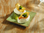 La Ratte Potato Chip on Sushi