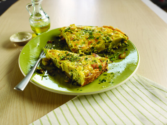 Frittata With Potato, Rapini And Pecorino