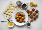 Idaho® Potato Doughnut Holes with Salted Caramel Glaze