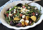 Roasted Fingerling, Green Bean & Feta Salad with Lemon Balsamic Vinaigrette