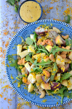 Arugula, Apple and Potato Salad with Creamy Cashew Dressing