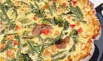 Turkey-Vegetable Hash Brown Quiche