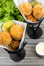 Idaho® Potato Chorizo Croquettes with Litehouse® Jalapeño Cilantro Ranch Sauce 