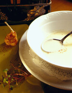 Creamless Potato Soup With Frog Legs and Sumac Berry