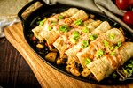 30 Minute Meatless Idaho® Potato and Bean Stuffed Enchiladas