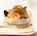 Baker's-Style Idaho® Potatoes with Morels and Sweet Onions