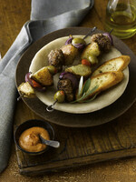 Idaho® Potato and Ground Lamb Skewers