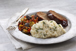 Brown Butter, Garlic & Spinach Mashed Potatoes