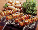 Idaho® Potato and Salmon Shish Kabob