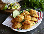 Southwestern Chorizo Filled Idaho® Potato Poppers and Pineapple Salsa