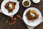 Spiced Idaho® Potato & Carrot Latkes 