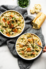 Instant Pot Creamy Chicken Noodle Soup