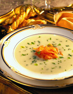 Vichyssoise with Smoked Salmon