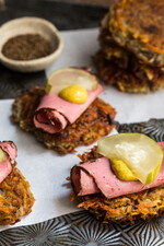 Pastrami on Rye Latkes