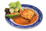 Dehy Idaho® Potato & Meat Pie with Veggie Salad and Tomato Sauce 