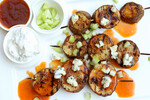 Sticky "Blue Forty-Two" Idaho® Potato Kabobs