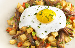 Idaho® Potato J&B Hash with Braised Beef Shortribs