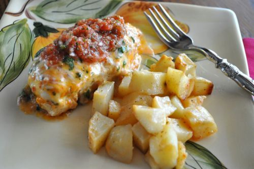 Jessica Reddick's Cilantro Lime Chicken and Idaho Potatoes. Photographed by Jessica Reddick.